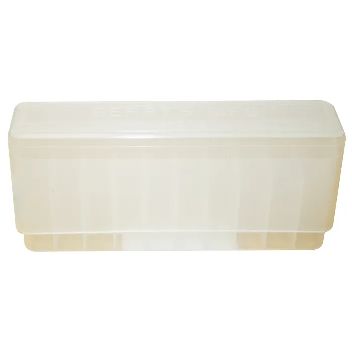 Berry's Plastic Ammo Storage Box - Clear, Holds 50 Rounds Of .308 / .243 Caliber 7 thumbnail image