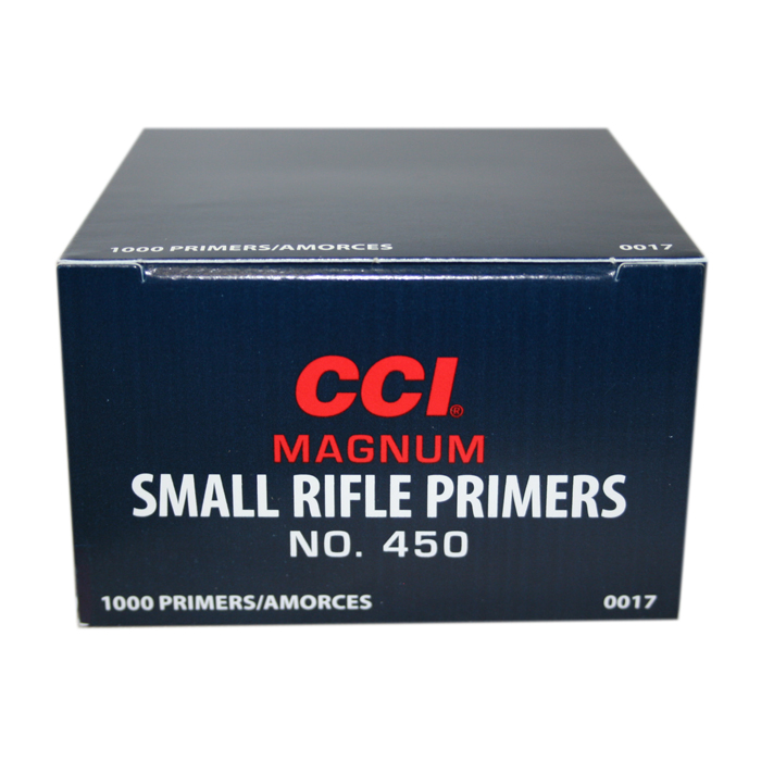 CCI 450 Small Rifle Magnum Primers (Box of 1,000) ***Limit 5,000 Per Customer Per Day*** - Tactical World