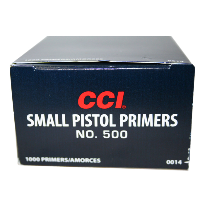 CCI 500 Small Pistol Primers (Box of 1,000) - Tactical World