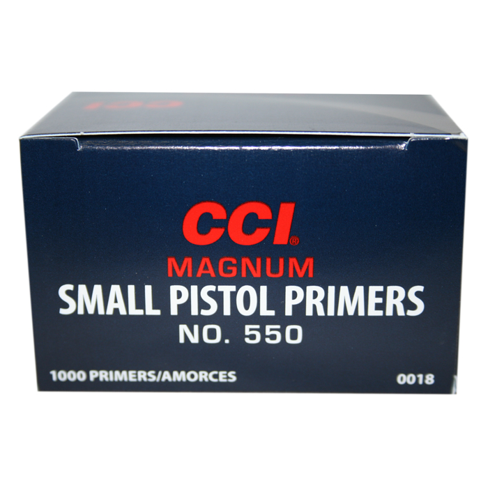 CCI 550 Small Pistol Magnum Primers (Box of 1,000) - Precision Reloading