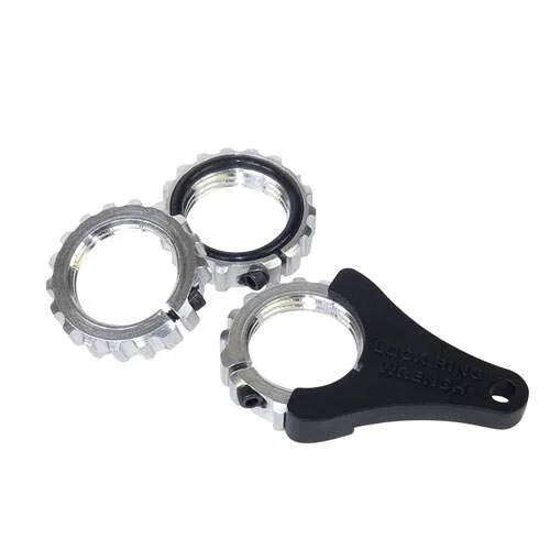 Lee Precision Ultimate Spline Drive Lock Rings With Wrench – Silver #90566 – For Reloading Dies