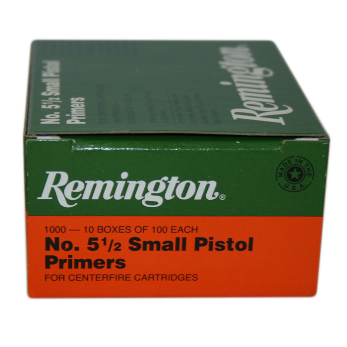 Remington # 5-1/2 Small Pistol Primers (1,000) - Precision Reloading