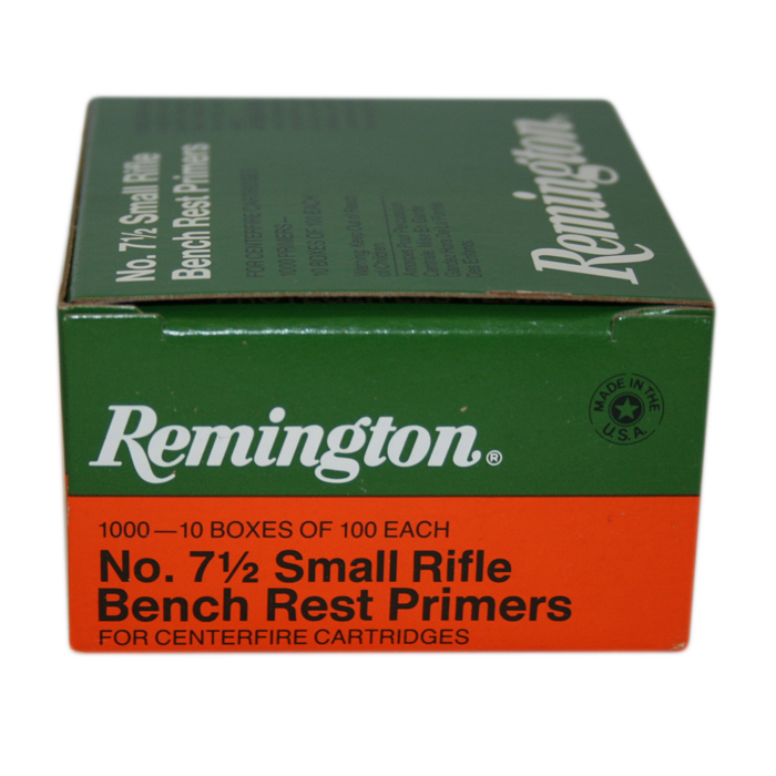 Remington # 7-1/2 Small Rifle Benchrest Primers (1,000) - Precision Reloading